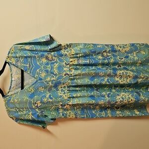 Boho Style Vibrant Womens Summer dress Size Large